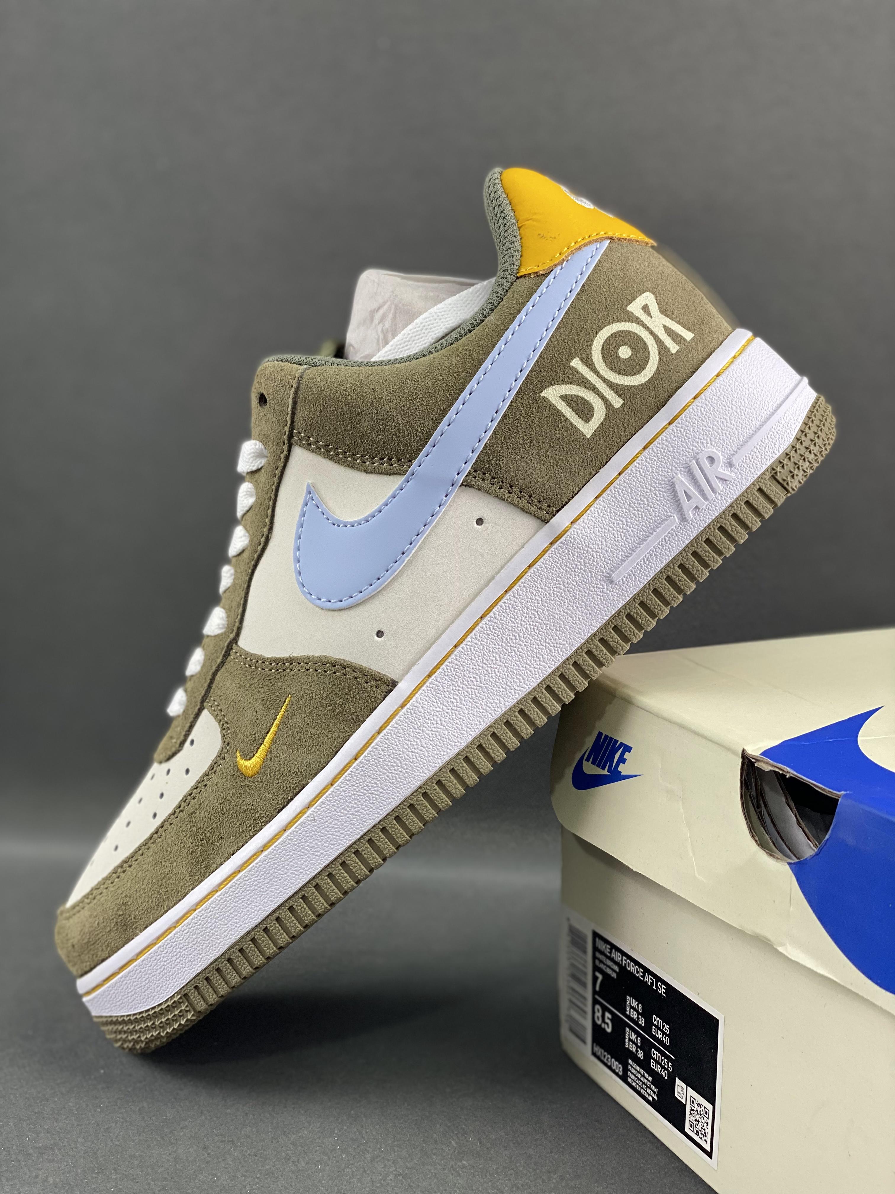 Corporate-level Nike Air Force 1 '07 Low "dior Joint--bamboo Green" Air Force 1 Low-top Sports Shoes Casual Shoes Item Number: Hx123-003 Size: 36-45 (with Half Size) 9 - Image 3