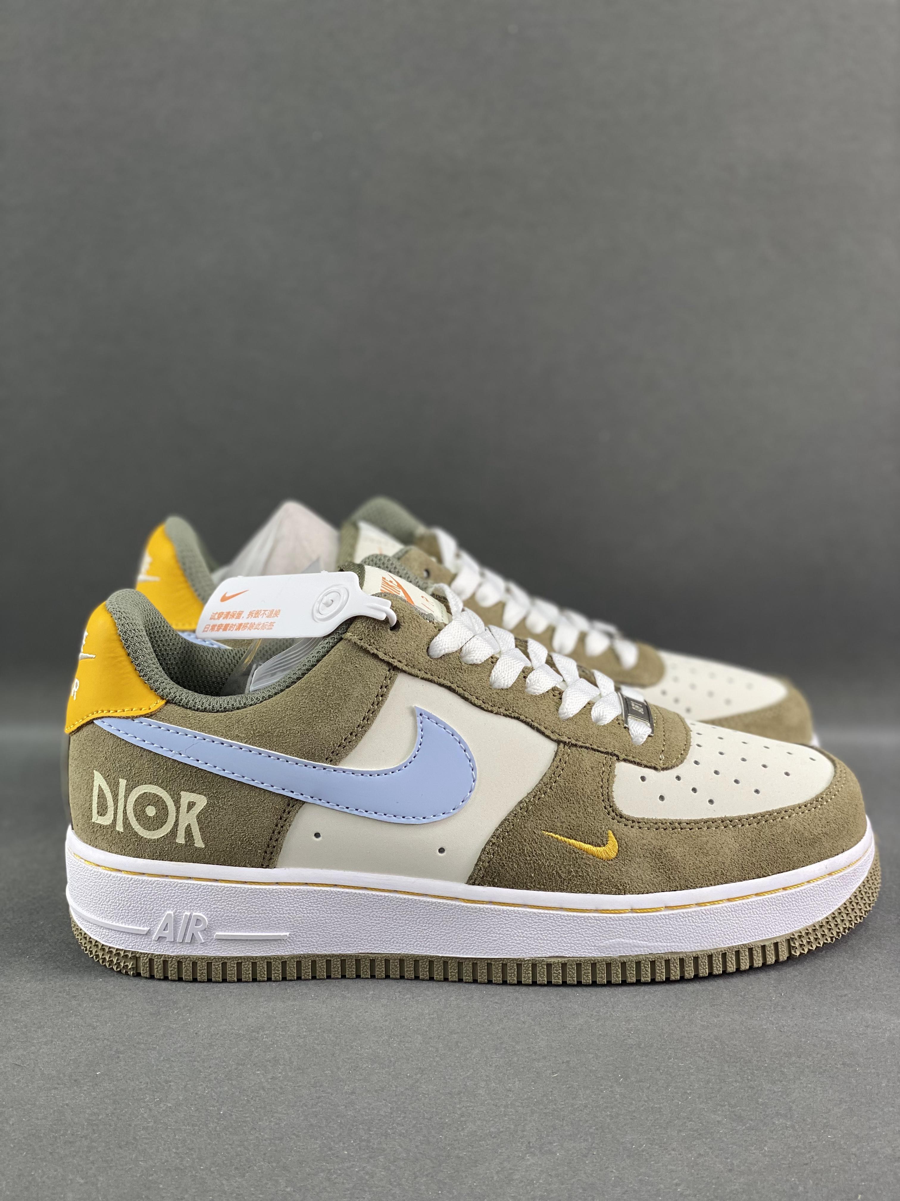 Corporate-level Nike Air Force 1 '07 Low "dior Joint--bamboo Green" Air Force 1 Low-top Sports Shoes Casual Shoes Item Number: Hx123-003 Size: 36-45 (with Half Size) 9 - Image 7