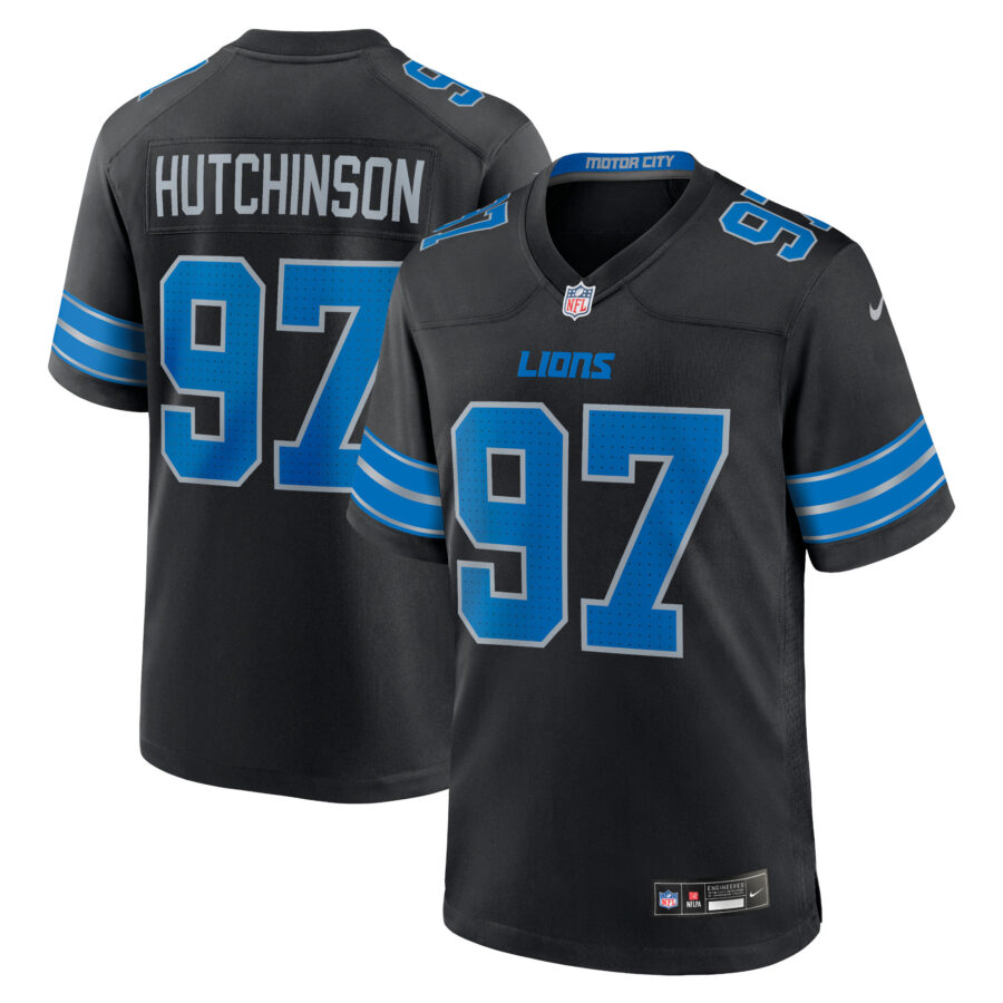 Aidan Hutchinson Detroit Lions Nike Game Jersey - Black